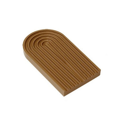 Water Ripple Cutting Board Afternoon Tea Snack Plate Photo Props Small (Warm Brown)-garmade.com