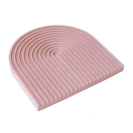 Water Ripple Cutting Board Afternoon Tea Snack Plate Photo Props Medium (Dirty Pink)-garmade.com