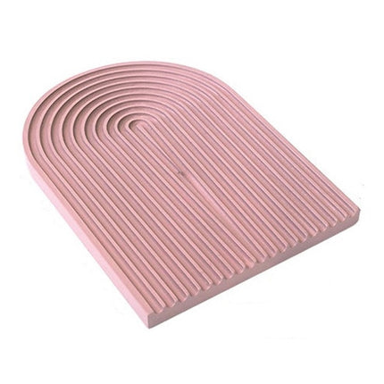 Water Ripple Cutting Board Afternoon Tea Snack Plate Photo Props Large (Dirty Pink)-garmade.com