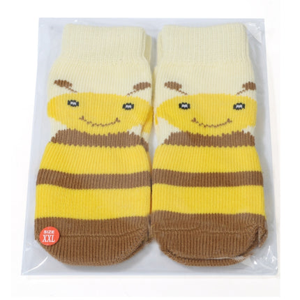Pet Socks Cotton Anti-Scratch Breathable Foot Cover, Size: 2XL(Yellow Bee)-garmade.com