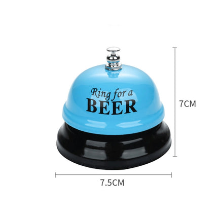 Bar Counter Dishes Ring Bell Pendant Brass Bell Meal Bell(Black Letters)-garmade.com