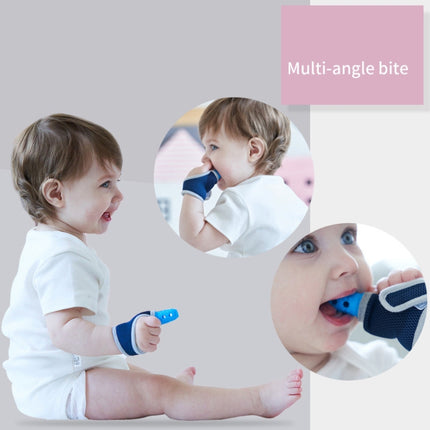 ZT001 Baby Silicone Molar Finger Cots Children Anti-Bite Hand Breathable Thumb Cots Teether Maternal And Baby Products(Blue)-garmade.com