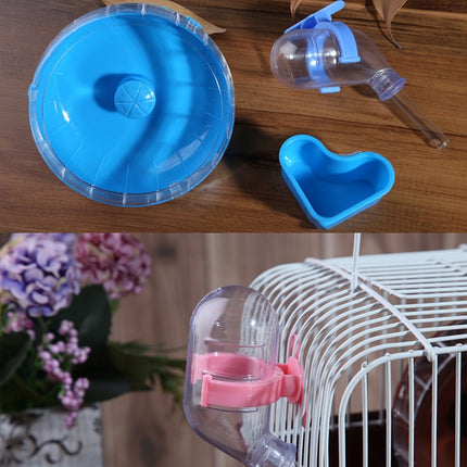 2 PCS Hamster Cage Portable Take-Out Cage Hamster Golden Bear Supplies(Brown)-garmade.com