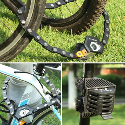 WEST BIKING Bicycle Snti-Theft Key Lock Motorcycle Chain Folding Lock-garmade.com