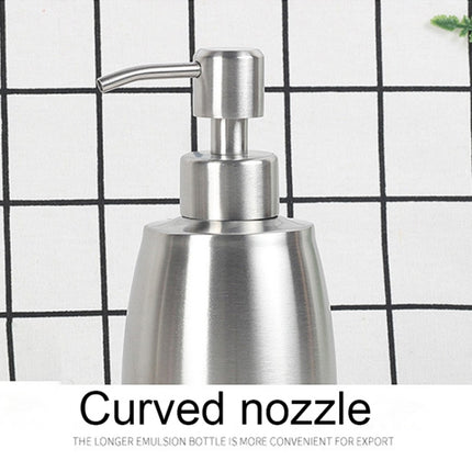 SH101 304 Stainless Steel Dish Washing Liquid Bottle Hand Sanitizer Bottle Manual Soap Dispenser-garmade.com