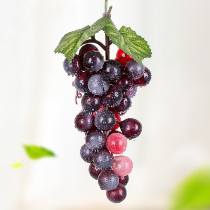 4 Bunches 36 Grain Agate Grapes Simulation Fruit Simulation Grapes PVC with Cream Grape Shoot Props-garmade.com