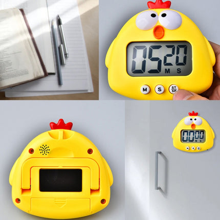2 PCS Kitchen Baking Cartoon Animal Electronic Timer Alarm Clock Student Learning Timer(Green Frog)-garmade.com