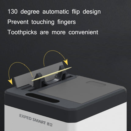 EXPED SMART Intelligent Induction Automatic Toothpick Box Household Restaurant Electric Toothpick Holder, Specification: Battery Version-garmade.com