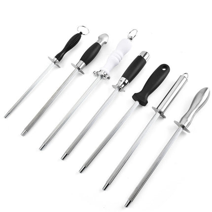 3 PCS Style 4 Grinding Rod Stainless Steel Kitchen Sharpening Tool-garmade.com