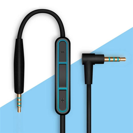 3 PCS 3.5mm to 2.5mm Audio Cable with Mic For Bose QC25/QC35/OE2, Length: 1.4m(Blue)-garmade.com