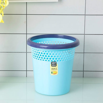 10 PCS Household Kitchen Living Room Bathroom Circular Press Ring Trash Can(Blue)-garmade.com