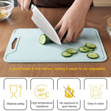 Silicone Anti-mildew And Heat-resistant Vegetable Cutting Board For Household Kitchen(Blue)-garmade.com