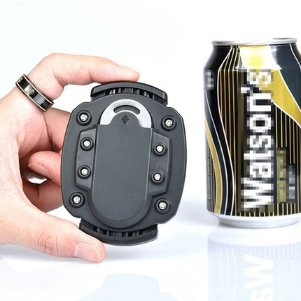 KPQ001 Multi-Function Can Bottle Opener Portable Stainless Steel Beer Screwdriver(Black)-garmade.com
