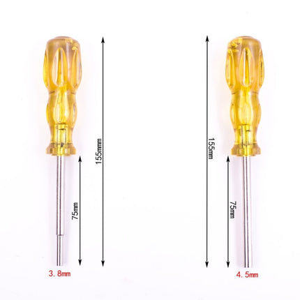 4 PCS Disassembly Tool Screwdriver Sleeve Applicable For Nintendo N64 / SFC / GB / NES / NGC(Orange Yellow 4.5mm)-garmade.com