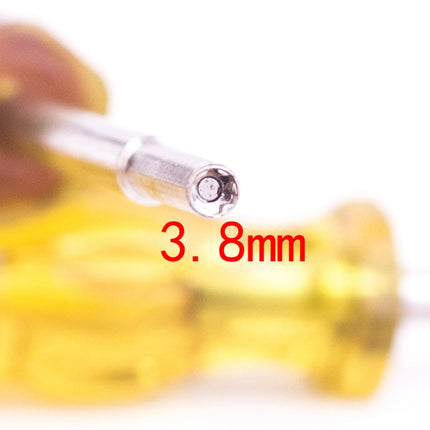 4 PCS Disassembly Tool Screwdriver Sleeve Applicable For Nintendo N64 / SFC / GB / NES / NGC(Transparent Yellow 3.8mm)-garmade.com