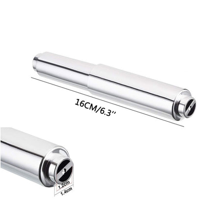4 PCS Plastic Electroplating Tissue Box Retractable Shaft Core Toilet Tissue Spring Retractable Roll Paper Shaft, Style: Chrome Stretch-garmade.com