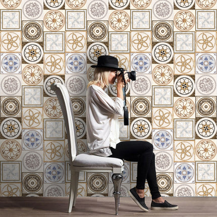 Thickened 3D Self-Adhesive Wall Tile Sticker Kitchen Oil-Proof PVC Sticker(005)-garmade.com