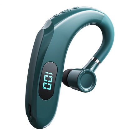 Q20 Bluetooth 5.2 Business Digital Display Sports Earhook Stereo Earphone(Green)-garmade.com