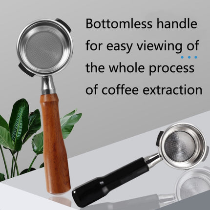 JJY7411 Stainless Steel Coffee Machine Handle For GAGGIA , Style: Black Rosewood Convex Button-garmade.com
