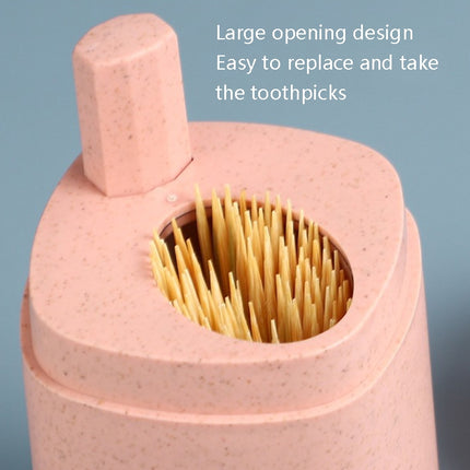 5 PCS MS-263 Press Toothpick Box Kitchen Gadget(Wheat Blue)-garmade.com
