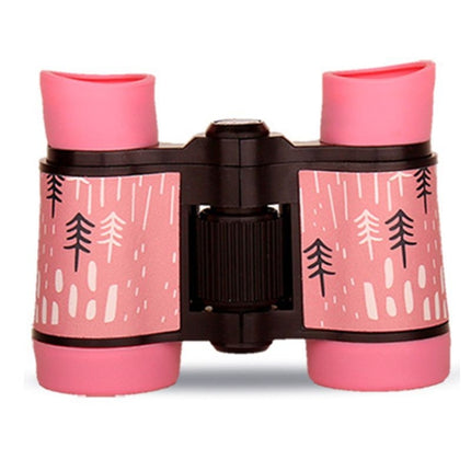 4X30 Binocular Telescope Bird Watching Telescope Gifts for Children(Rain Season Pink)-garmade.com