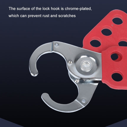 Prolockey Industrial Safety Steel Anti-Rust Six-Link Hasp Lock, Specification: SH01-garmade.com