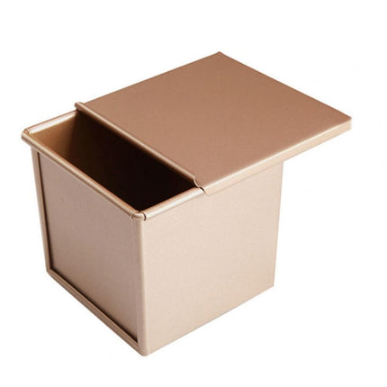Square Toast Box Non-Stick Water Cube Toast Mold, Style: 8759 11.8x11x10.3cm No Ripple Gold-garmade.com