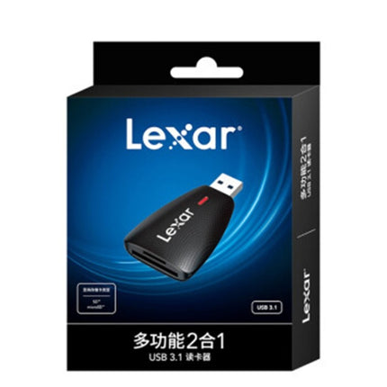 Lexar LRW450U 2 In 1 USB3.1 High Speed Computer Card Reader(Black)-garmade.com