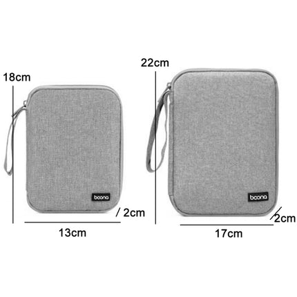Baona Smart Watch Strap Data Cable Portable Storage Bag For Apple Watch, Specification: Small (Black)-garmade.com