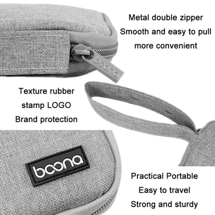 Baona Smart Watch Strap Data Cable Portable Storage Bag For Apple Watch, Specification: Small (Black)-garmade.com