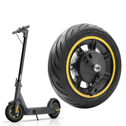 10 inch Electric Scooter Front Wheel Tubeless For Ninebot MAX G30(Yellow)-garmade.com