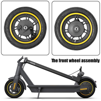 10 inch Electric Scooter Front Wheel Tubeless For Ninebot MAX G30(Yellow)-garmade.com