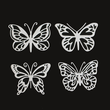 Four Butterfly Metal Embossing Cutting Die DIY Carbon Steel Die-garmade.com