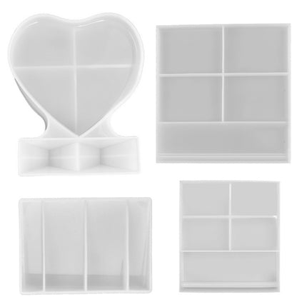 Heart-shaped Square Photo Frame Display DIY Silicone Mould, Spec: L (Square)-garmade.com