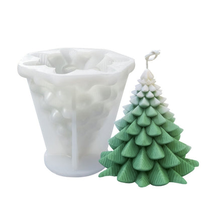 Christmas DIY Scented Candle Silicone Mold, Color: White(SD-69)-garmade.com