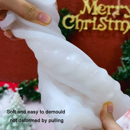 Christmas DIY Scented Candle Silicone Mold, Color: White(SD-67)-garmade.com