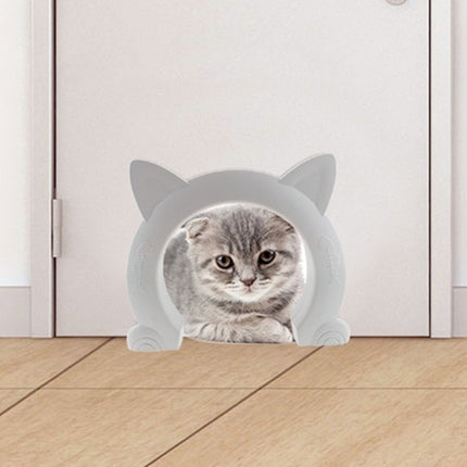 MM01 Can Control the Direction of Access Pet Door Flap Cat Door(White)-garmade.com