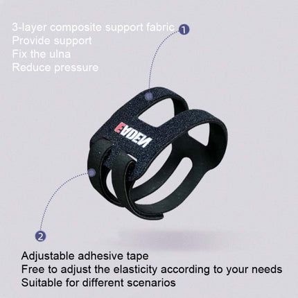 1 Pair EADEN Sports Wrist Brace Yoga Fitness TFCC Support Wrist Cover, Size: S(Reinforced Black)-garmade.com