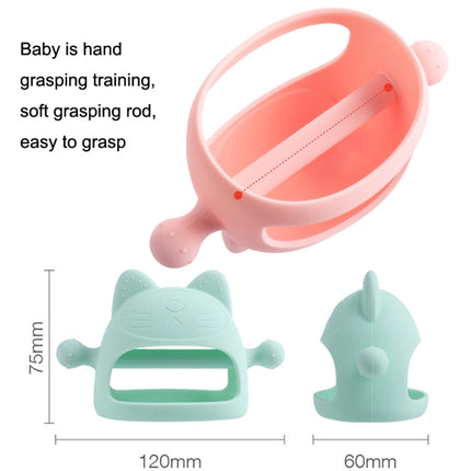 Baby Anti-eating Hand Cover Boiled Silicone Soothing Teeth Stick(Sky Blue)-garmade.com