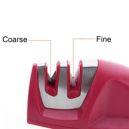 2 PCS Multifunctional Fast Sharpening Stone For Household Two-Stage Sharpener(Red)-garmade.com