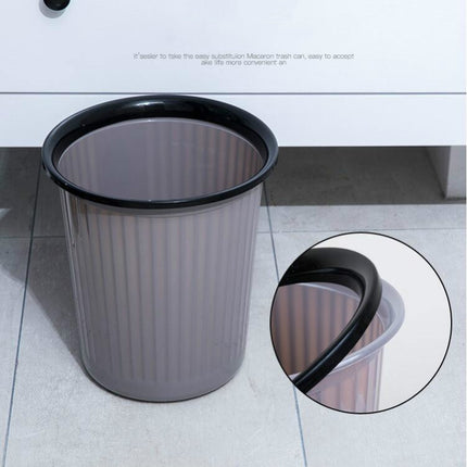 10 PCS Xinermei Kitchen Living Room Bathroom Household Plastic Trash Can, Size:L 28x26x19cm(Grey)-garmade.com
