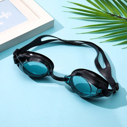 2 in 1 Diving Anti-fog HD Swimming Glasses + Earplugs Set for Children Adult(Black)-garmade.com