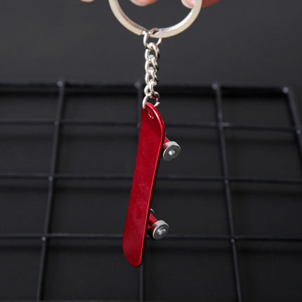 Scooter Beer Bottle Opener with Keychain Pendant Multifunctional Small Toy, Color:Black Rope + Black Skateboard-garmade.com