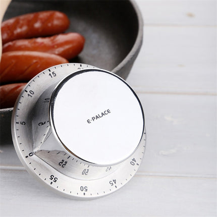 E-PALACE Magnet Timer Kitchen Stainless Steel Timer Creative Alarm Clock Mechanical Reminder Countdown Pomodoro-garmade.com