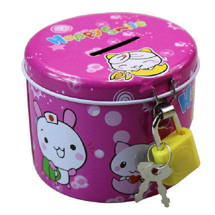 4 PCS Tin Piggy Bank Kindergarten Gifts for Kids, Random Color Delivery-garmade.com