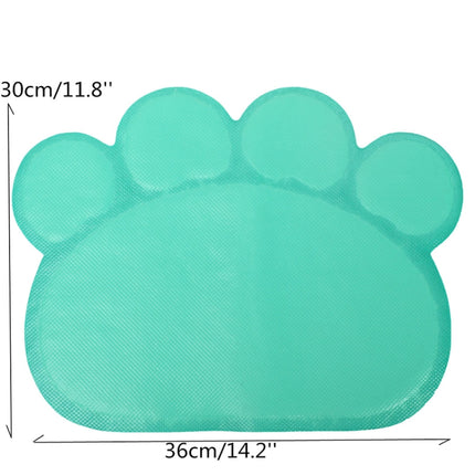 PVC Claw Shaped Cat Litter Mat Pet Placemat Anti-skid Floor Mat Pet Supplies(Coffee)-garmade.com