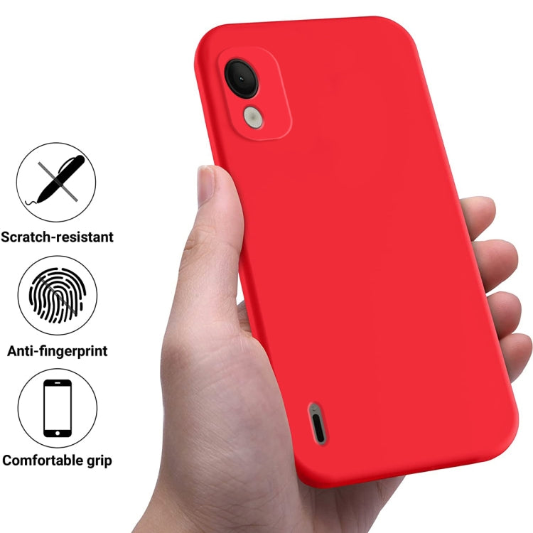 For Nokia C110 Pure Color Liquid Silicone Shockproof Phone Case(Red) – Garmade For Nokia C110 Pure Color Liquid Silicone Shockproof Phone Case(Red) – Garmade