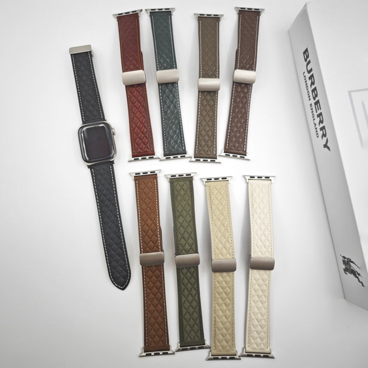 Leather Wristband Burberry Apple Watch Band 44mm Genuine Apple