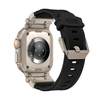 For Apple Watch SE 2023 44mm Explorer TPU Watch Band(Titanium