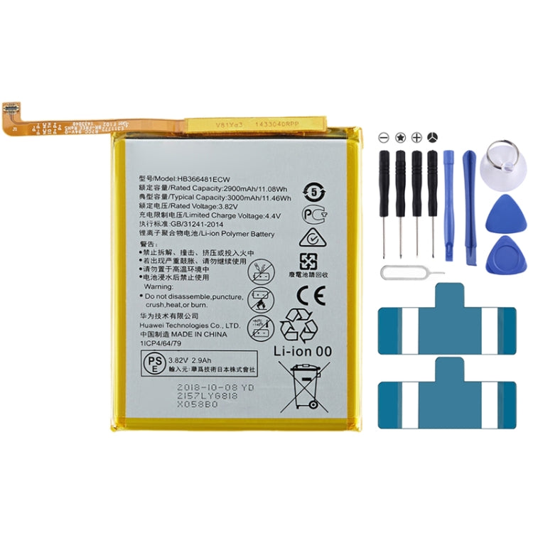 3000mAh Li-Polymer Battery Replacement for Huawei P20 Lite P10